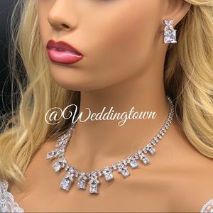 Necklace jewelry set bridal luxury Swarovski